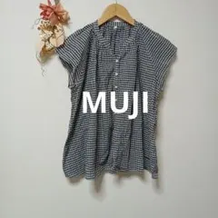 MUJI 無印良品 ブラウス トップス チェック 春 夏