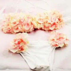 【新品送料無料！】お花水着(オーダーメイド) スウィートピンク