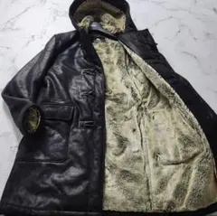 Burberry Black Label ダッフルコート ムートン ファー