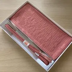 レディース着物 和装 絽の帯締め 帯揚げ セット 赤色 和装小物