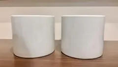 白陶器鉢カバー　２個セット　メルカリ便