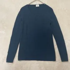 URBAN RESEARCH DOORS グリーン Vネックニット ウール100