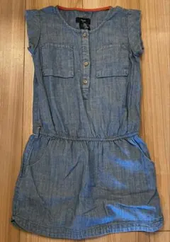 GapKids デニム風ノースリーブワンピース 110cm