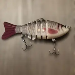 3239】新品 ビッグベイト 7連ジョイントルアー 魚型 - メルカリ