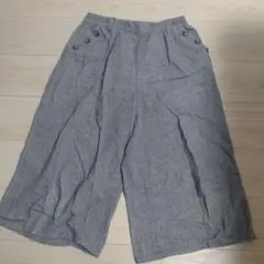 グレー ワイドパンツ Lサイズ 100%綿