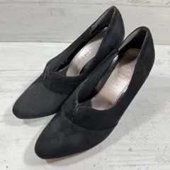 テーン パンプス アーモンドトゥ 黒 レディース 23.5cm