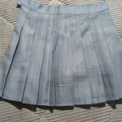 プリーツスカート　L　ミニスカート　グレー　ゴルフ　テニス　韓国　インナー付き