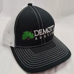 DEMOTT AUCTION 刺繍ロゴ メッシュキャップデッドストック