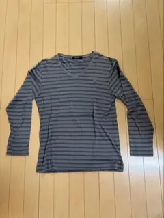 BURBERRY BLACK LABEL Vネック長袖シャツサイズ2