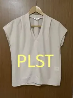 プラステ PLST Vネック フレンチスリーブ 半袖ブラウス きれいめのサムネイル