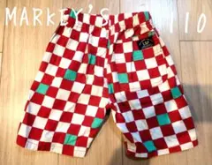 MARKY'S チェック柄 半ズボン　赤のみ 110