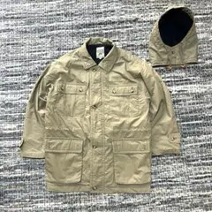 90s DEMIDIEW ハンティングジャケット ウール裏地 カーキ　アウトドアのサムネイル