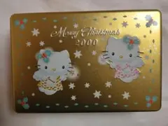 激レア　ハローキティ 空き缶 　希少品 2000年　クリスマス