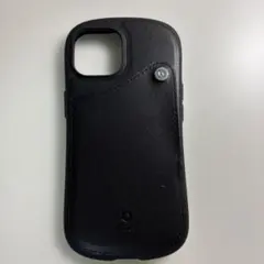 iFace iPhone15ブラック レザー調ケース
