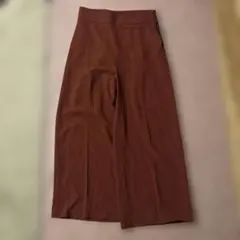 ZARAワイドパンツ ブラウン カジュアル Mサイズ