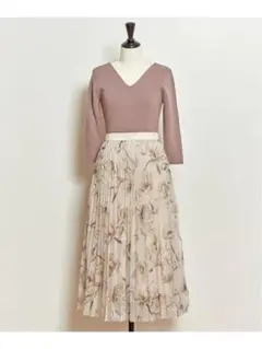 ★ノエラ★花柄チュールプリーツロングスカートのサムネイル