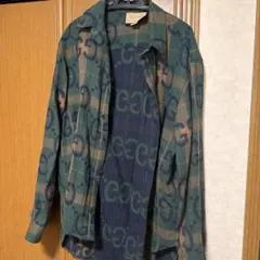 【本日タイムセール】GUCCI GGロゴネルシャツ グリーン/ブラウン