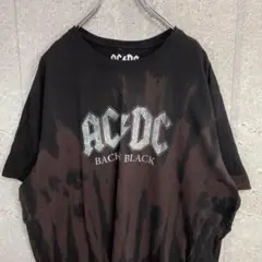 ACDC バンド　ミュージック　プリント　タイダイTシャツ 2XL