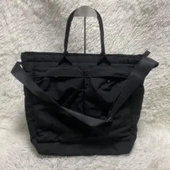 美品　UNIQLO ユニクロC 2WAYユーティリティバッグ ブラック