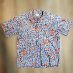 レインスプーナー ハワイ製 90s 総柄 ボタンダウン かりゆしアロハ 