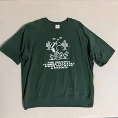 GU PEANUTS コラボ スウェTシャツ(XLサイズ)ダークグリーン
