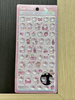 ボンボンドロップシールミニ　ハローキティ(ピンク)