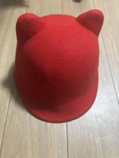 ZARA 猫耳デザイン 赤い帽子