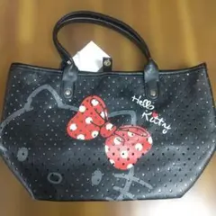 Hello Kitty ドット柄バッグ KTデサゲパンチBK