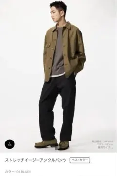 [ユニクロ] ストレッチイージーアンクルパンツ