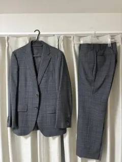 HILTON スーツ セットアップ グレー チェック メンズ 美品