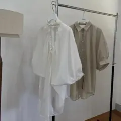 ⭐︎新品タグ付き⭐︎DEPAREILLE デパリエ シルキーギャザーブラウス 