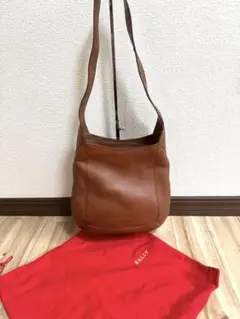 BALLY レザーショルダーバッグ ブラウン 袋付き