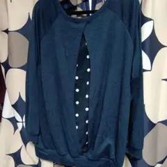 長袖ニット カットアウトデザイン