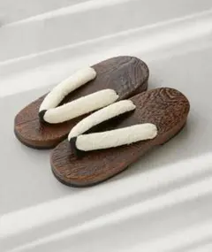 木製伝統下駄 布製ストラップ付き