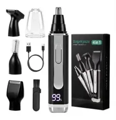 10 【新品】鼻毛カッター 多機能 4in1 USB充電式 LED残量表示のサムネイル