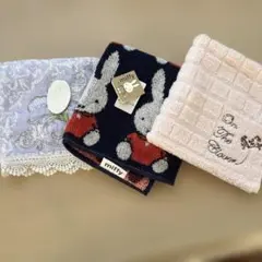 ミッフィー 他ハンカチセット 3枚