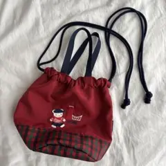 巾着ショルダーバッグ〈BEAMS JAPAN × familiar〉