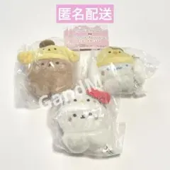 スタジオハヌル×サンリオ　ふわふわぬいぐるみ　3個セット　ガチャ