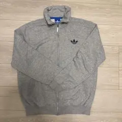 adidas トレフォイルロゴ トラックジャケット グレー