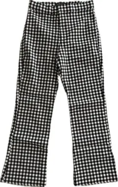 ZARA ザラ ギンガムチェック フレアパンツ