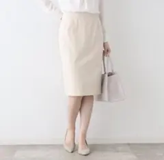 INDIVI ひざ丈スカート