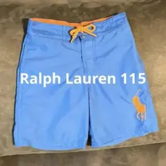 美品 ポロ ラルフローレン 水着 スイムウェア パンツ ブルー 5(115)