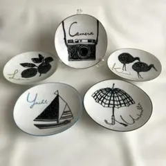 【新品未使用】maebata ディクショナリー　小皿　5枚セット