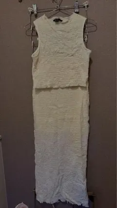 FOREVER 21 ホワイト ノースリーブ ミニワンピース M 新品未使用