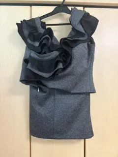 GLAMOROUS by Andy フリル ナイトドレス ダークグレー S