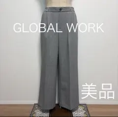 GLOBAL WORK パンツ スッキリイージーパンツ Ｌ 杢グレー 美品