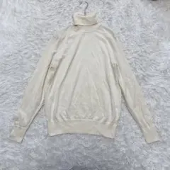 ユニクロ タートルネック ニット セーター レディース S アイボリー 長袖秋冬