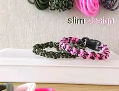 No.5【パラコードブレスレット】スリム2個セット