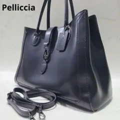 極美品✨ペリッシア Pelliccia イタリアンカーフレザーバッグ 黒 A4 2025年最新】PELLICCIAの人気アイテム - メルカリ