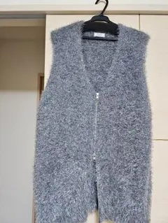 シャギーzipベスト